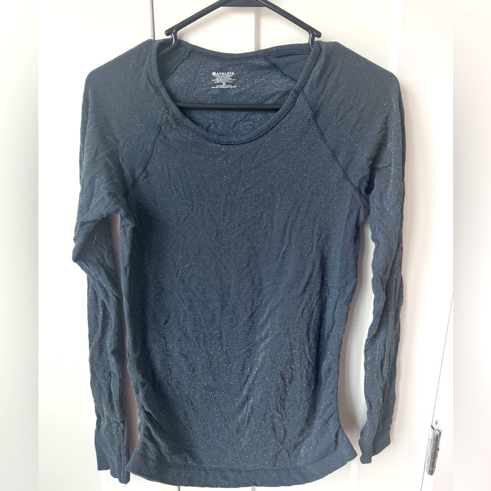 Medium Gray Athleta Long Sleeve with sparkle